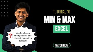 Download the video "MIN AND MAX FUNCTION l TUTORIAL 10 l Find the lowest or highest value in a range in seconds!"