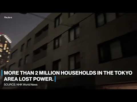 日本で強い地震が発生 (Strong earthquake hits Japan)