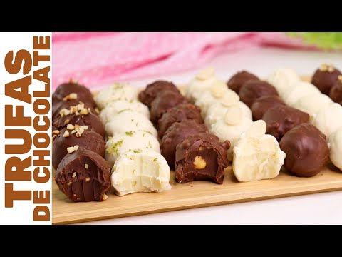 TRUFAS DE CHOCOLATE VERDADEIRAS: 6 sabores diferentes com apenas 2 bases | Sem fogão e batedeira!
