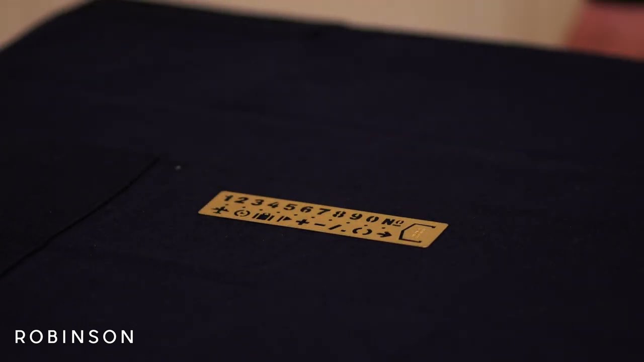 Robinson • Brass • Template Bookmark Number