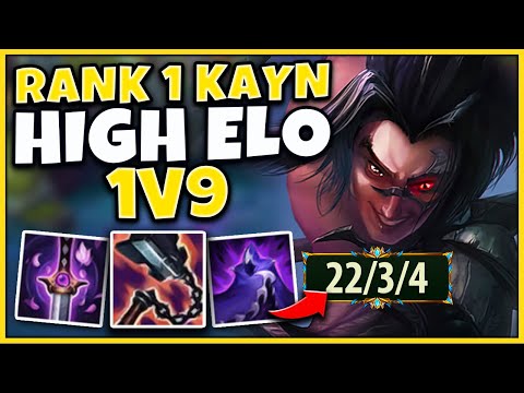 #1 KAYN WORLD STOMPING HIGH ELO PLAYERS BACK INTO BRONZE!  - League of Legends