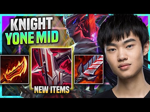 KNIGHT PICKS YONE WITH NEW ITEM IMMORTAL SHIELDBOW! - TES Knight Plays Yone Mid vs Galio!