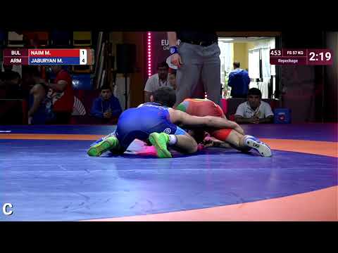 Repechage FS - 57 kg: M. NAIM (BUL) v. M. JABURYAN (ARM)