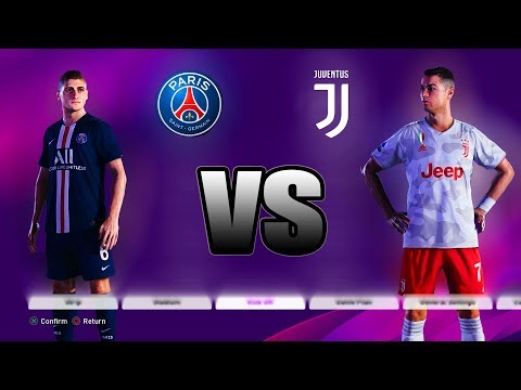 PSG vs JUVENTUS PES 2020 GAMEPLAY 1080P 60FPS
