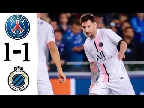 Paris Saint German 1–1 Club Bregge Extended Highlights All Goal Full Time HD 2021