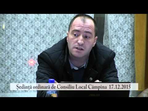 Sedinta Consiliul Local Campina – 17 decembrie 2015 – partea a II-a