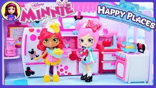 Disney Minnie Mouse Happy Places Kitchen Setup in Beauty &amp; the Beast Townhouse Unboxing Blind Boxes