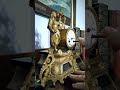 Winding the old French bronze mantle clock. A practice I have kept now for over 35 years.