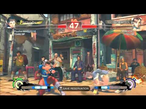 SSF4: FlusherMAO 2018 (Sakura) VS TAKAHOKO (Chun-Li)