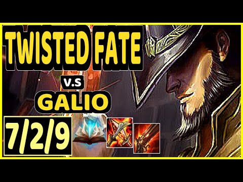 SAKEN (TWISTED FATE) vs GALIO - 7/2/9 KDA MID CHALLENGER GAMEPLAY - EUW