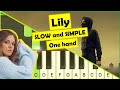 Alan Walker and Emelie Hollow - Lily - piano tutorial - slow easy