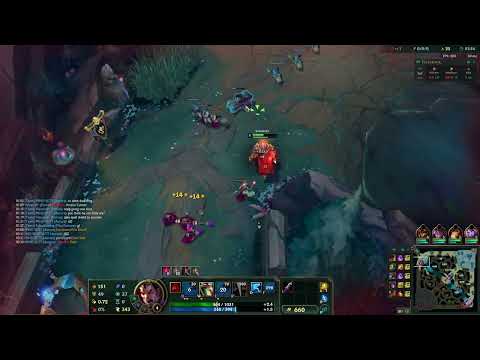 Burn Flash to make enemy quit LOL! Darius VS cho'gath