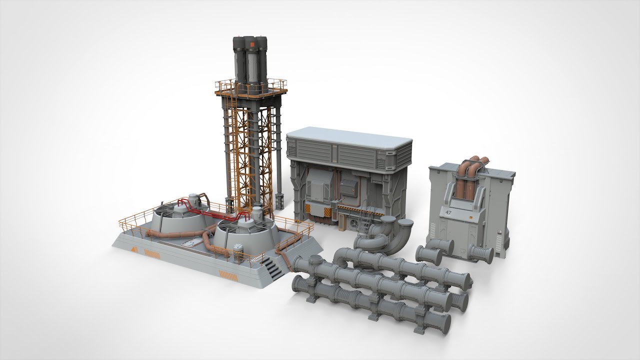 Adere&ccedil;os de fic&ccedil;&atilde;o cient&iacute;fica 2 Modelo 3D