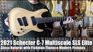 Video thumbnail for The Schecter C-7 Multiscale SLS Elite is an "affordable" fan fret guitar by George V Guitars