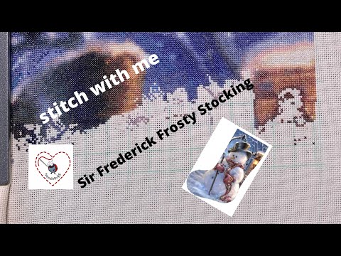 floss tube #130  live stream cross stitching and chatting