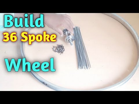 🔥🚴36 स्पोक साइकल रिम बनाने का सबसे आसान तरीका || 36 Spoke Wheel Lacing in the Easiest Way