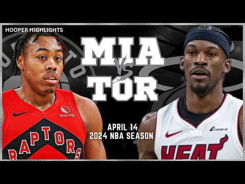 Miami Heat vs Toronto Raptors Full Game Highlights | Apr 14 | 2024 NBA Season