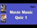 Movie Music Quiz 1 
