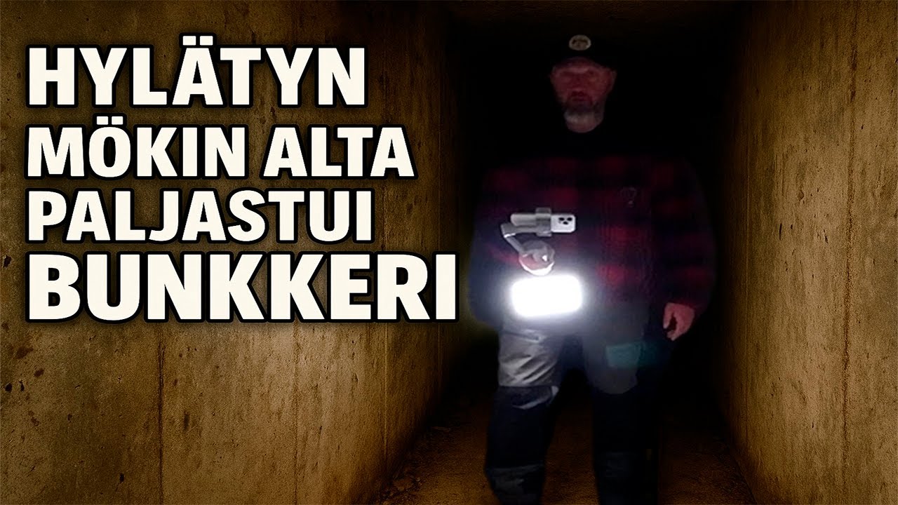 Hylätyn mökin alta paljastui bunkkeri !