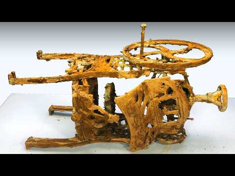 Rusty Antique Manual Ice Crusher Machine Restoration Videos - Restoring & Testing