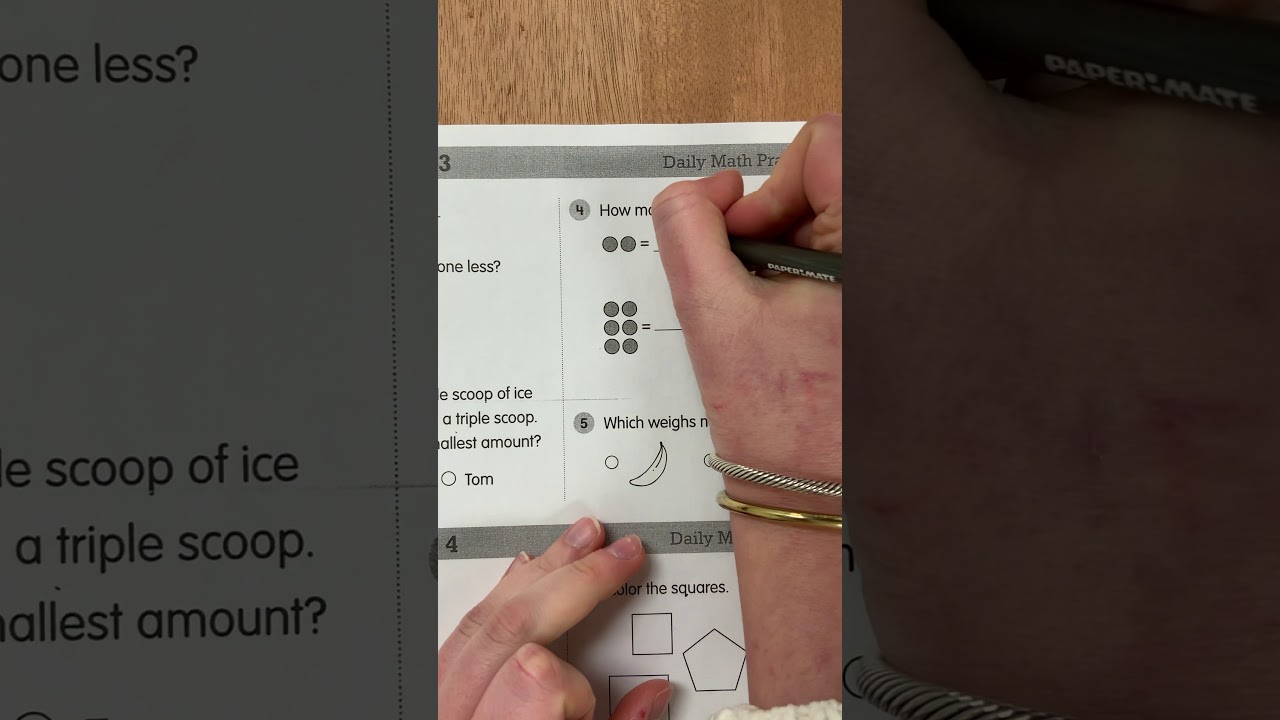 Math Worksheet Audio Recording