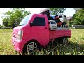 Pink truck RC & minicar & minicar storage truck!