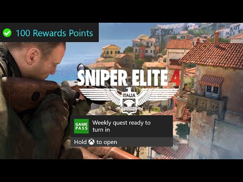 Sniper Elite 4 Weekly Xbox Game Pass Quest Guide - [2x Holiday] Get 10 Solo & Coop Kills