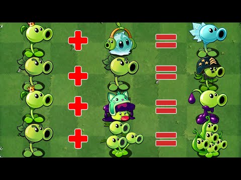 PvZ2 Discovery - All Peashooter Plants Fusion & Evolution (V9.8.1)