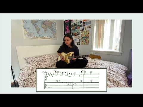 baby shred guitar solo with tabs