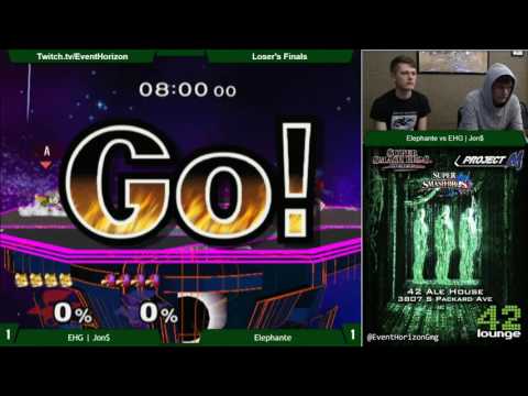 Construct 52 - Elephante(Falco) vs EHG Jon$(Fox) - Melee LF