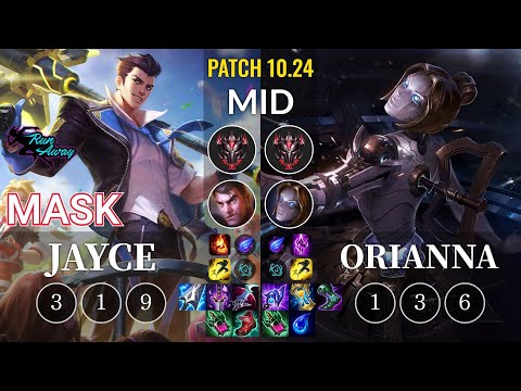 RNW Mask Jayce vs Orianna Mid - KR Patch 10.24