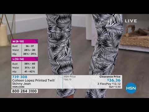 Colleen Lopez Printed Twill Skinny Jean