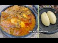 Authentic Ghanaian food fufu with palm nut soup || How to prepare this authentic food