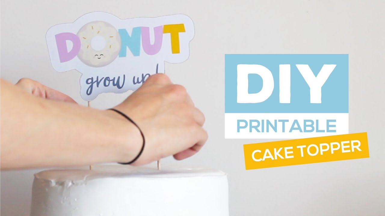 DIY Printable Cake Topper