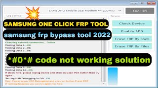 SAMSUNG FRP ENABLE ADB TOOL 2022 | SAMSUNG ONE CLICK FRP TOOL | frp all samsung adb method