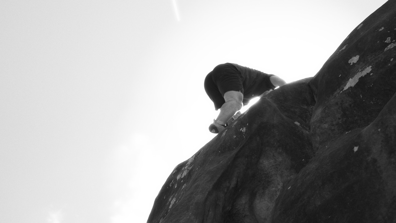 Climbing in Fontainebleau