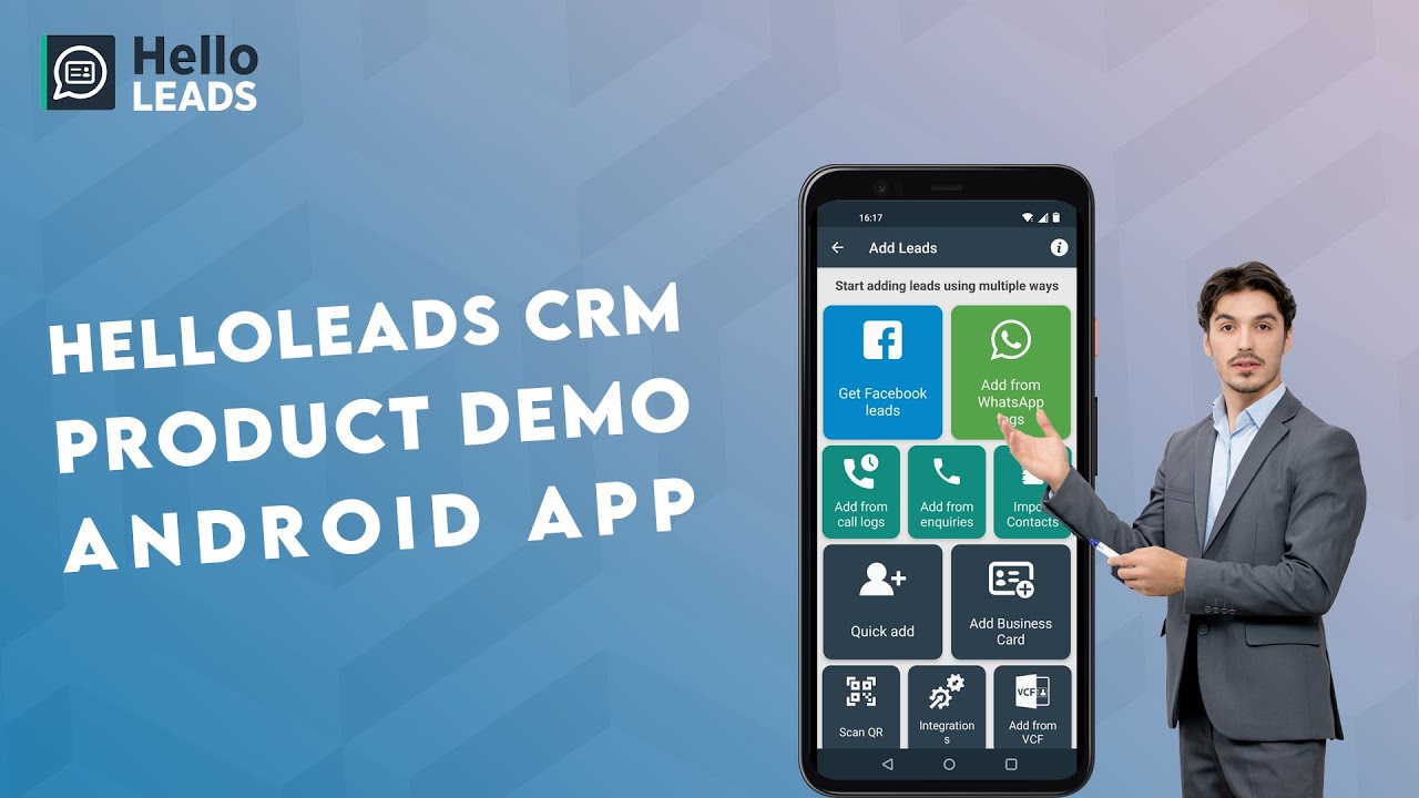 HelloLeads CRM Product Demo - Android Application