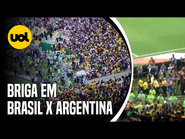 Brasil x Argentina: 8 torcedores são presos após briga no Maracanã