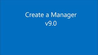 Create A Manager