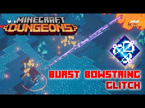 Burst Bowstring Glitch, Unlimited Quiver Artifact, Pew Pew Pew Non-Stop, Minecraft Dungeons