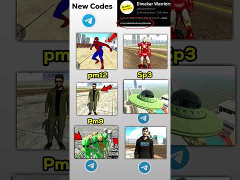 😳 Ironman + Carryminati + Alien + Spiderman Cheat Codes Indian Bikes Driving 3D New Update #shorts