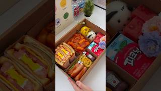 pack a Giant bento box for my niece #asmr #food #bentobox