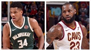 Giannis Antetokounmpo - Milwaukee Bucks - LeBron James - Cleveland Cavaliers