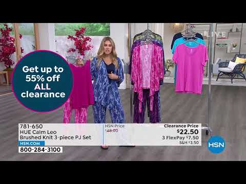 HSN | Semi-Annual HUE Loungewear Clearance 06.29.2022 - 12 PM