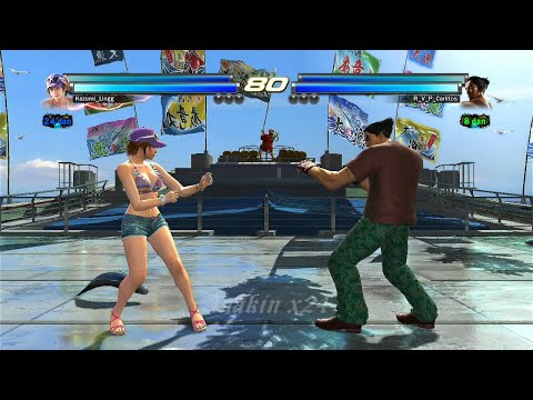132_6 Miharu y Xiaoyu Ryona (Kazumi_Lingg) vs (R_V_P_Carlitos) Kazuya y Lars - Tekken Tag 2 Online