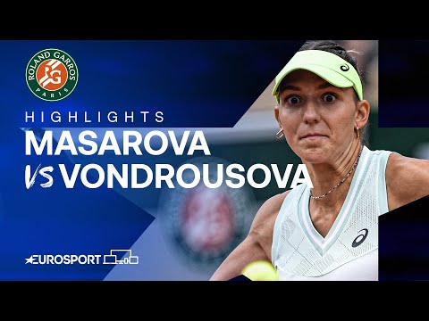 Rebeka Masarova vs Marketa Vondrousova | Round 1 | French Open 2024 Highlights 🇫🇷