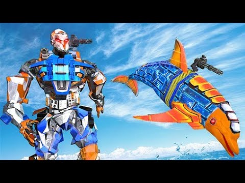 Dolphin Robot Transform robot war Android gameplay MM GAMING