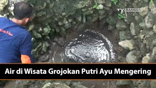 Air di Wisata Grojokan Putri Ayu Nganjuk Mengering