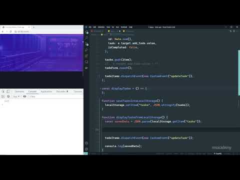 Todo App | Save Show Tasks from localStorage | JavaScript Only Part 3