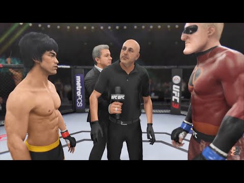 Bruce Lee Vs Mr Incredible PHENOMENAL!!! | EA Sports UFC 3